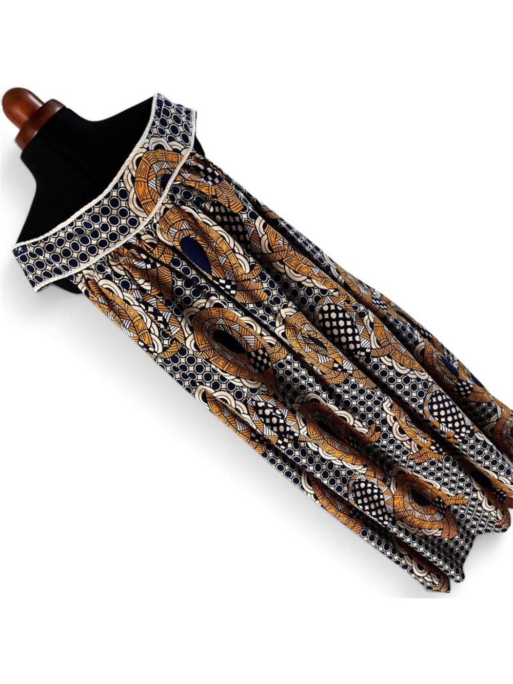 African Ankara Off-Shoulder Midi Tent Dress Size M/L